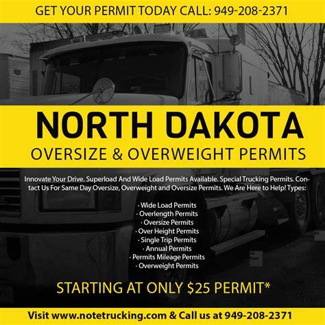 north dakota oversize permit login.